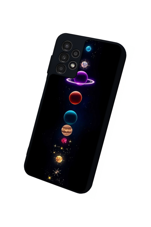 Samsung Galaxy A13 Uyumlu Uzay Tasarımlı Glossy Premium Kılıf