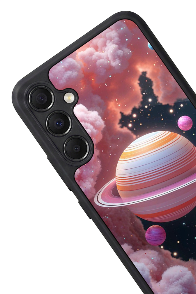 Samsung Galaxy M34 Uyumlu Uzay Tasarımlı Glossy Premium Kılıf