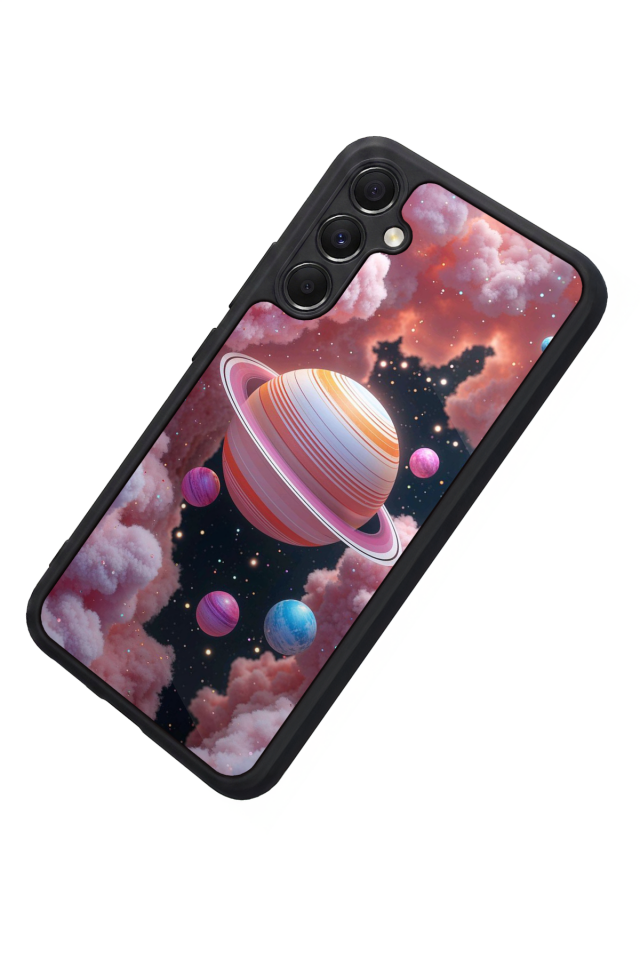Samsung Galaxy M34 Uyumlu Uzay Tasarımlı Glossy Premium Kılıf