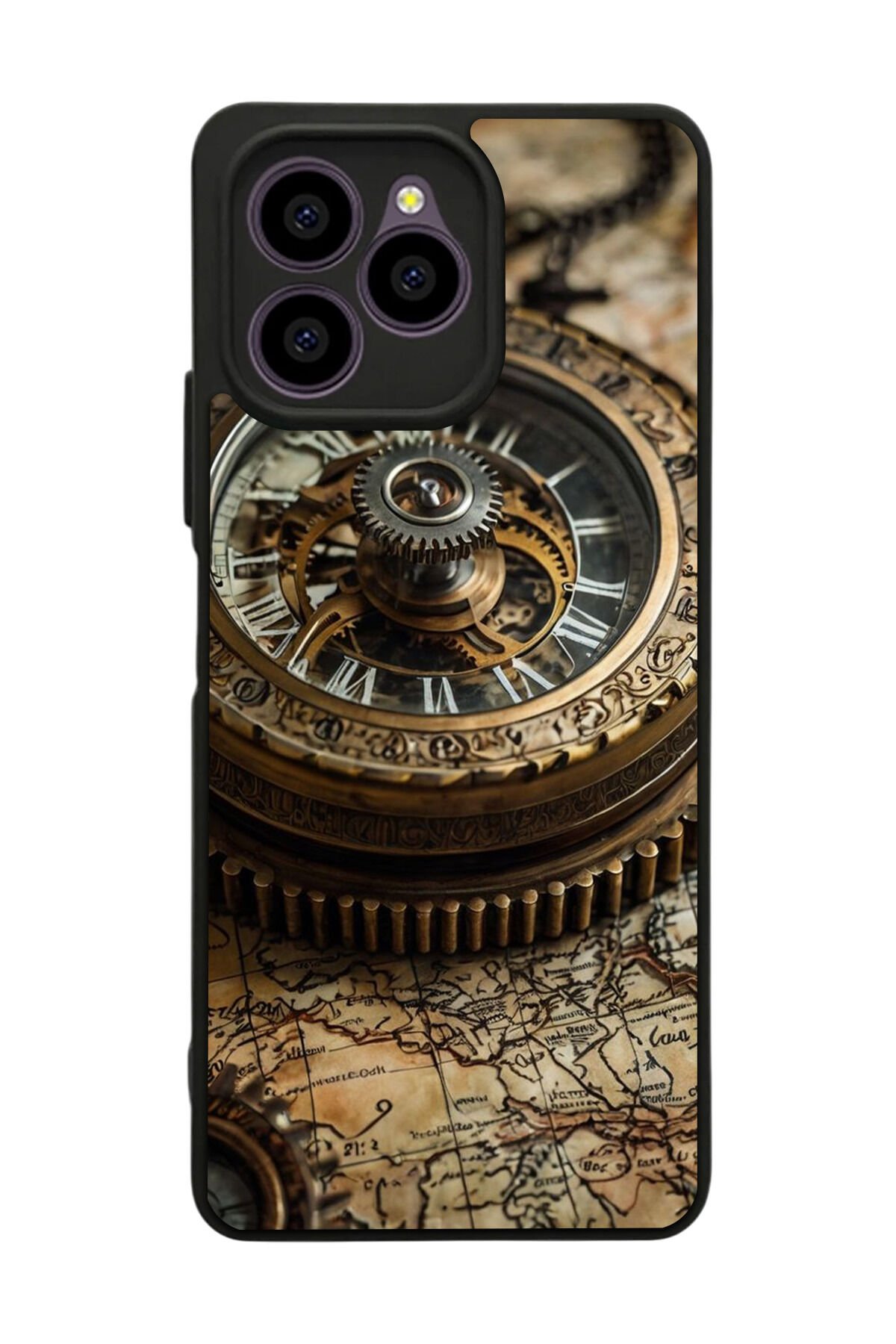 Omix X6 Uyumlu Pusula Tasarımlı Glossy Premium Kılıf