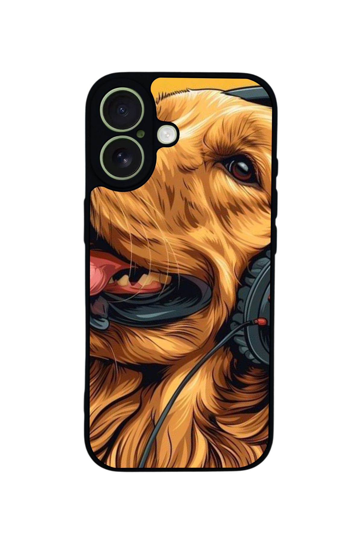 iPhone 17 Uyumlu Golden Kopek Tasarımlı Glossy Premium Kılıf