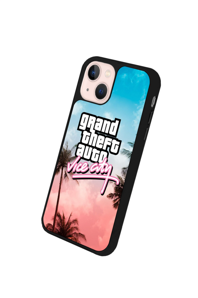 iPhone 14 Plus Uyumlu GTA Tasarımlı Glossy Premium Kılıf