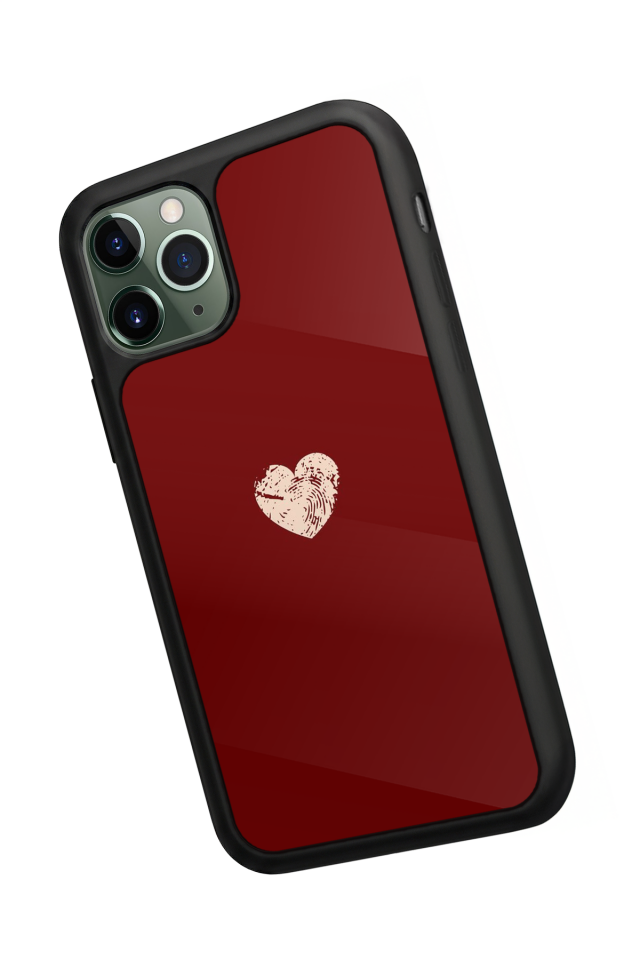 iPhone 11 Pro Max Uyumlu Kalp Love Tasarımlı Glossy Premium Kılıf