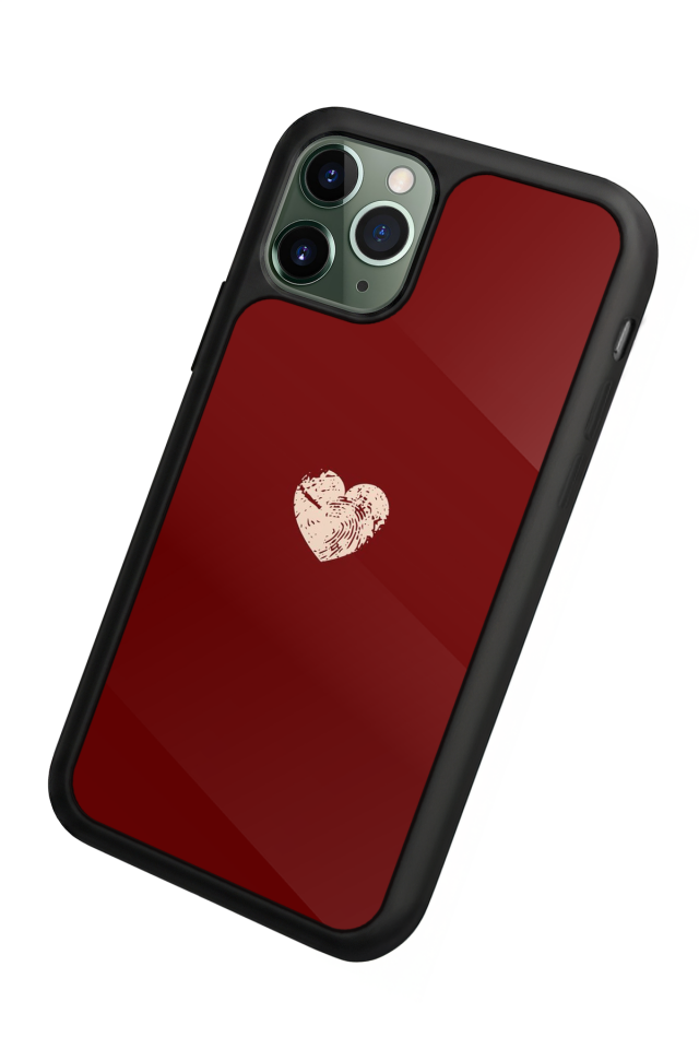 iPhone 11 Pro Max Uyumlu Kalp Love Tasarımlı Glossy Premium Kılıf
