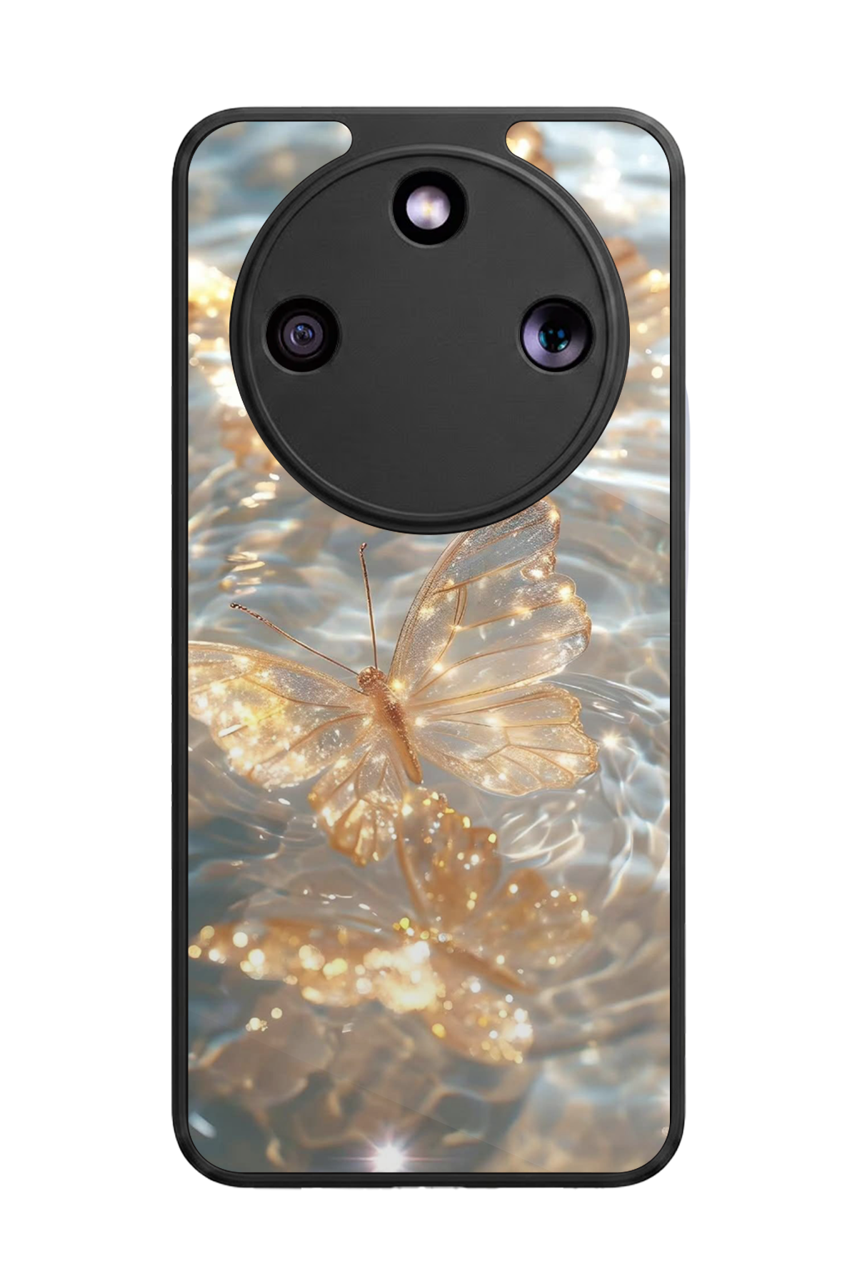 Honor Magic 8 Lite Uyumlu Kelebek Tasarımlı Glossy Premium Kılıf