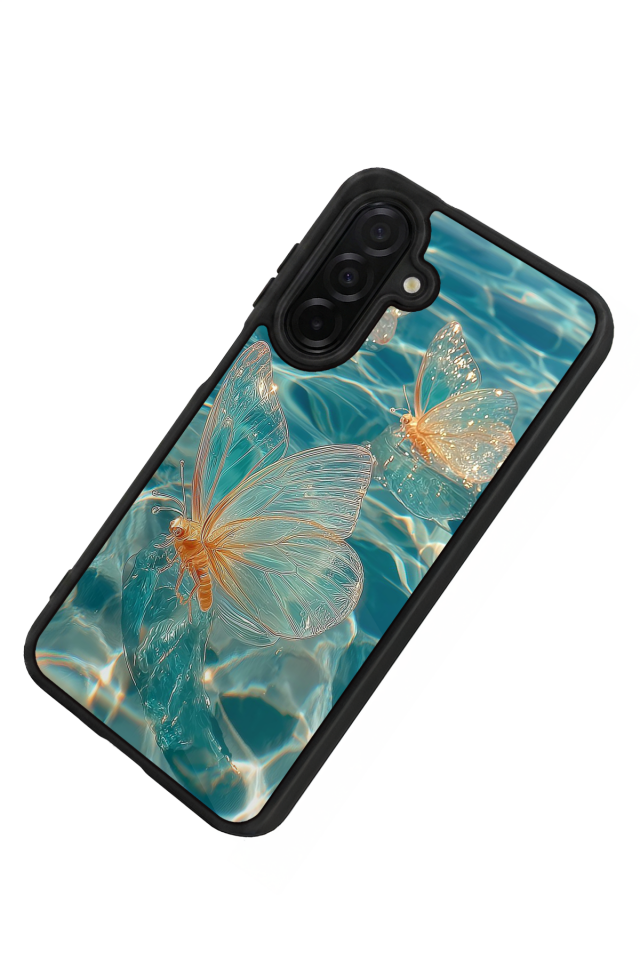 Samsung Galaxy A36 Uyumlu Kelebek Tasarımlı Glossy Premium Kılıf