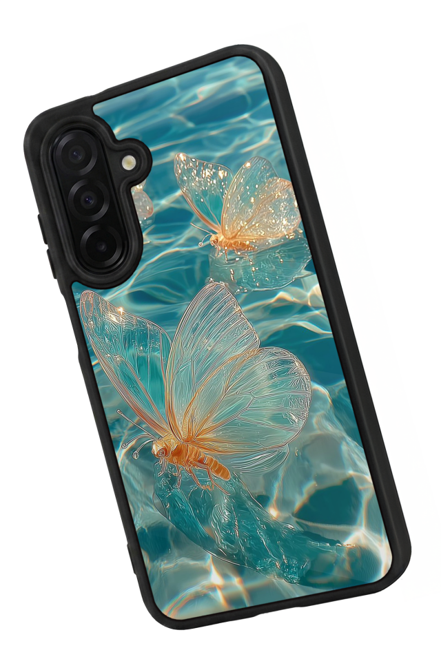 Samsung Galaxy A36 Uyumlu Kelebek Tasarımlı Glossy Premium Kılıf