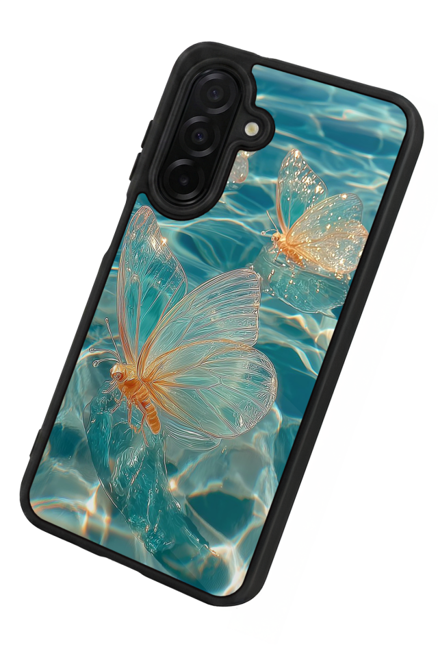 Samsung Galaxy A36 Uyumlu Kelebek Tasarımlı Glossy Premium Kılıf