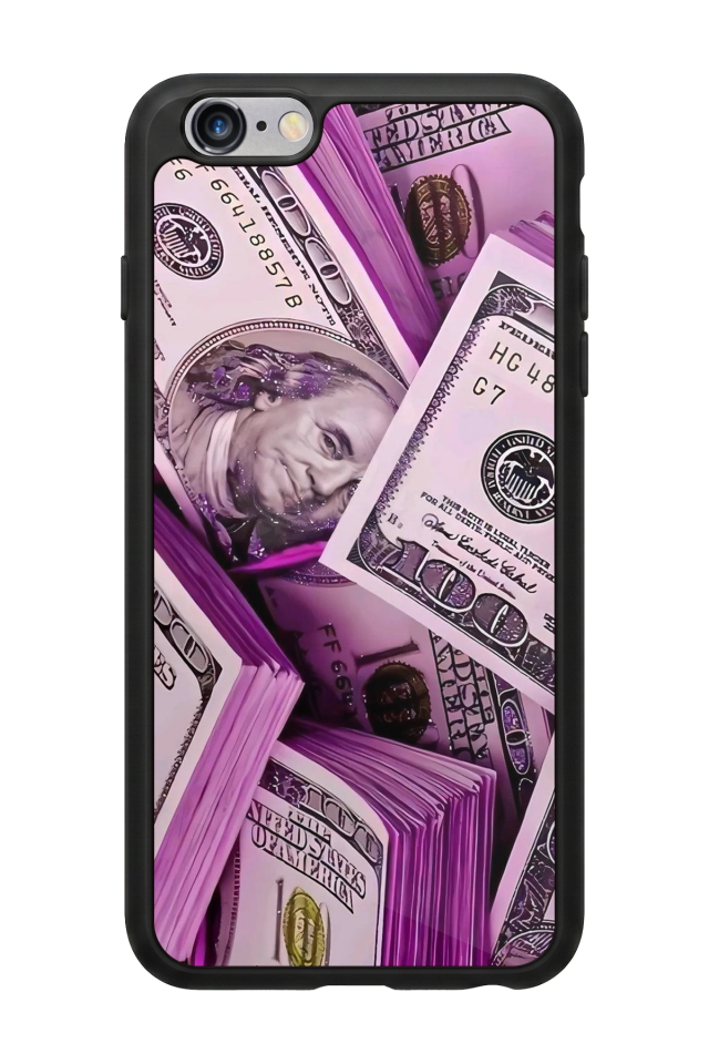 iPhone 6 Plus Uyumlu Money Para Tasarımlı Glossy Premium Kılıf