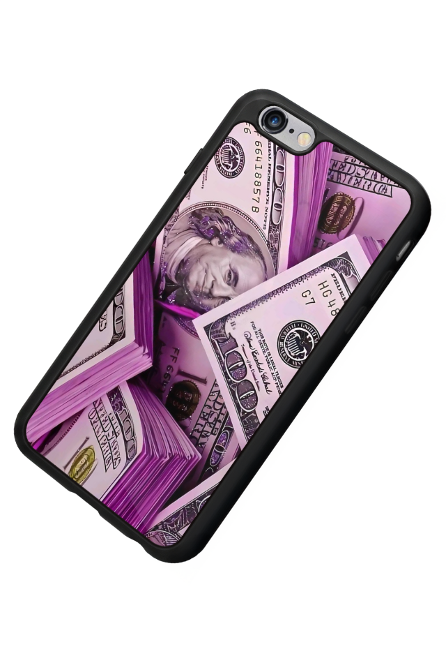 iPhone 6 Plus Uyumlu Money Para Tasarımlı Glossy Premium Kılıf