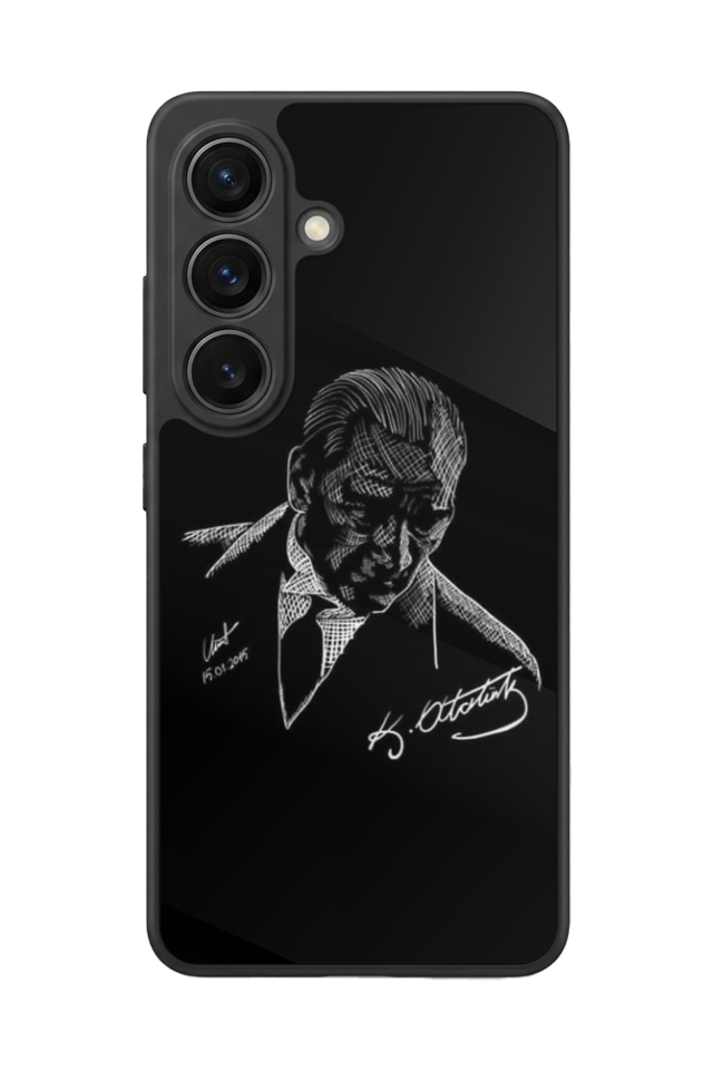 Samsung Galaxy S26 Uyumlu Mustafa Kemal Ataturk Tasarımlı Glossy Premium Kılıf
