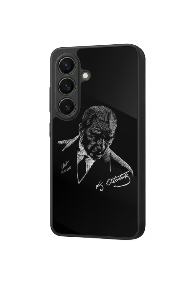 Samsung Galaxy S26 Uyumlu Mustafa Kemal Ataturk Tasarımlı Glossy Premium Kılıf