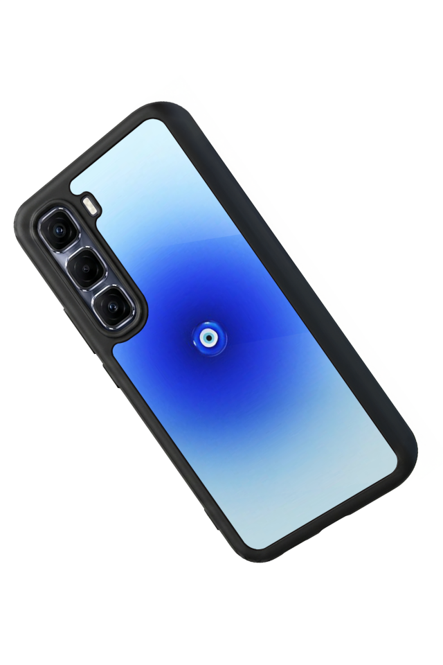 Infinix Hot 60 Pro Plus Uyumlu Nazar Tasarımlı Glossy Premium Kılıf