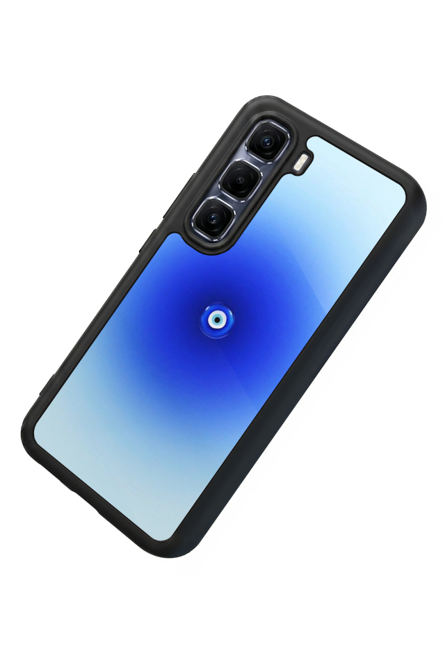 Infinix Hot 60 Pro Plus Uyumlu Nazar Tasarımlı Glossy Premium Kılıf