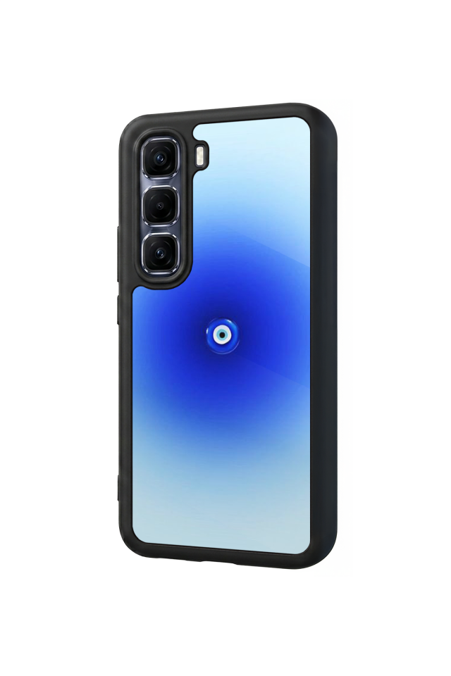 Infinix Hot 60 Pro Plus Uyumlu Nazar Tasarımlı Glossy Premium Kılıf