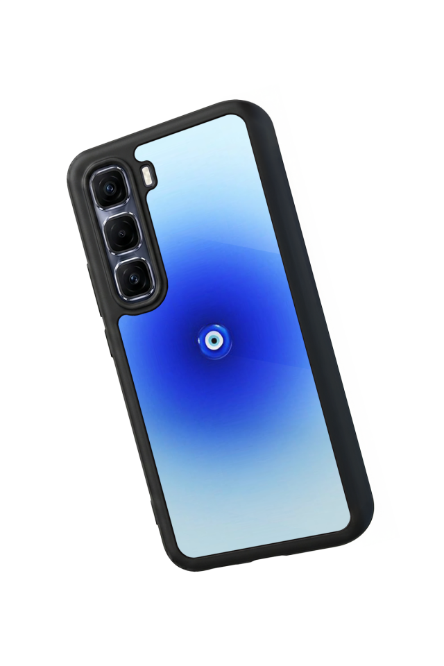 Infinix Hot 60 Pro Plus Uyumlu Nazar Tasarımlı Glossy Premium Kılıf