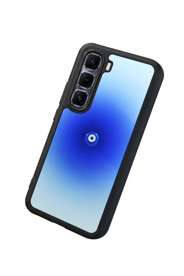 Infinix Hot 60 Pro Plus Uyumlu Nazar Tasarımlı Glossy Premium Kılıf