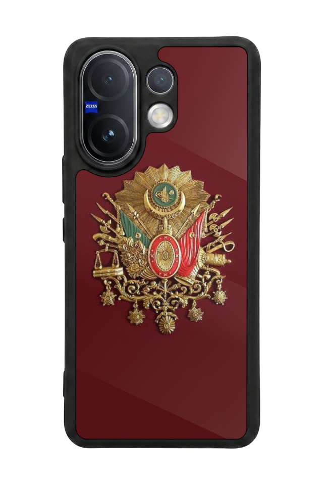 Vivo V60 Uyumlu Osmanli Tugrasi Tasarımlı Glossy Premium Kılıf