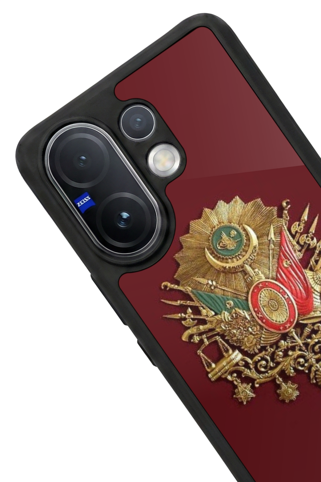 Vivo V60 Uyumlu Osmanli Tugrasi Tasarımlı Glossy Premium Kılıf