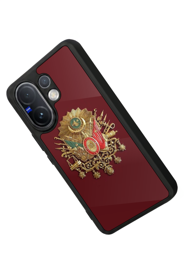 Vivo V60 Uyumlu Osmanli Tugrasi Tasarımlı Glossy Premium Kılıf
