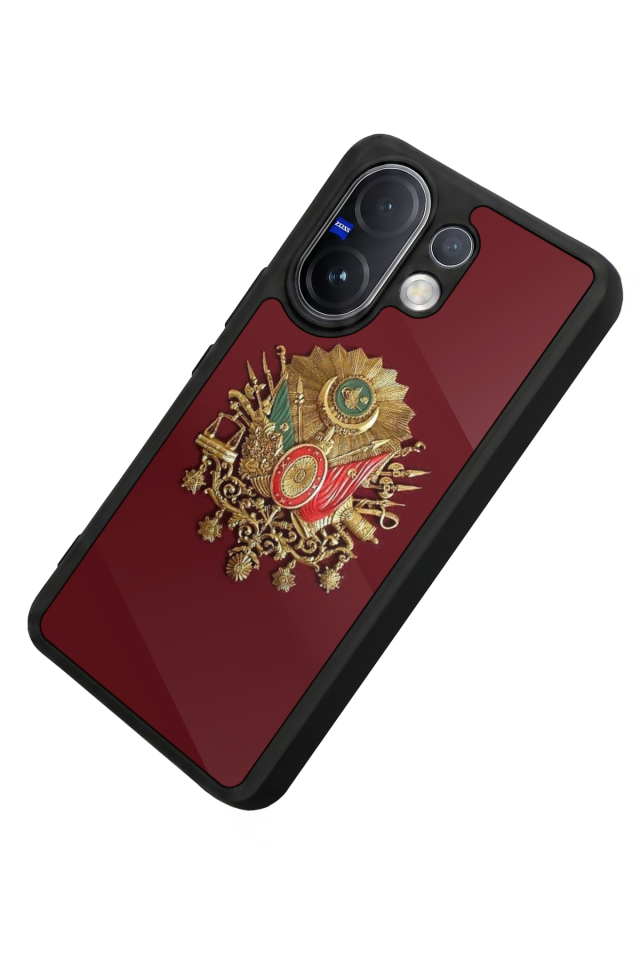 Vivo V60 Uyumlu Osmanli Tugrasi Tasarımlı Glossy Premium Kılıf