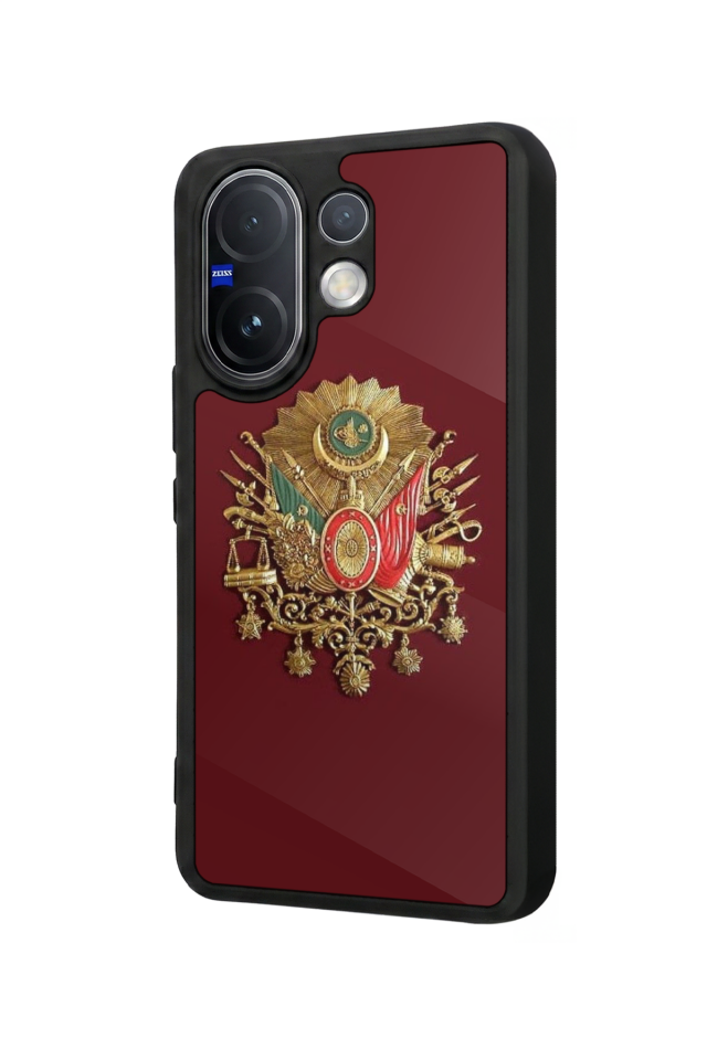 Vivo V60 Uyumlu Osmanli Tugrasi Tasarımlı Glossy Premium Kılıf