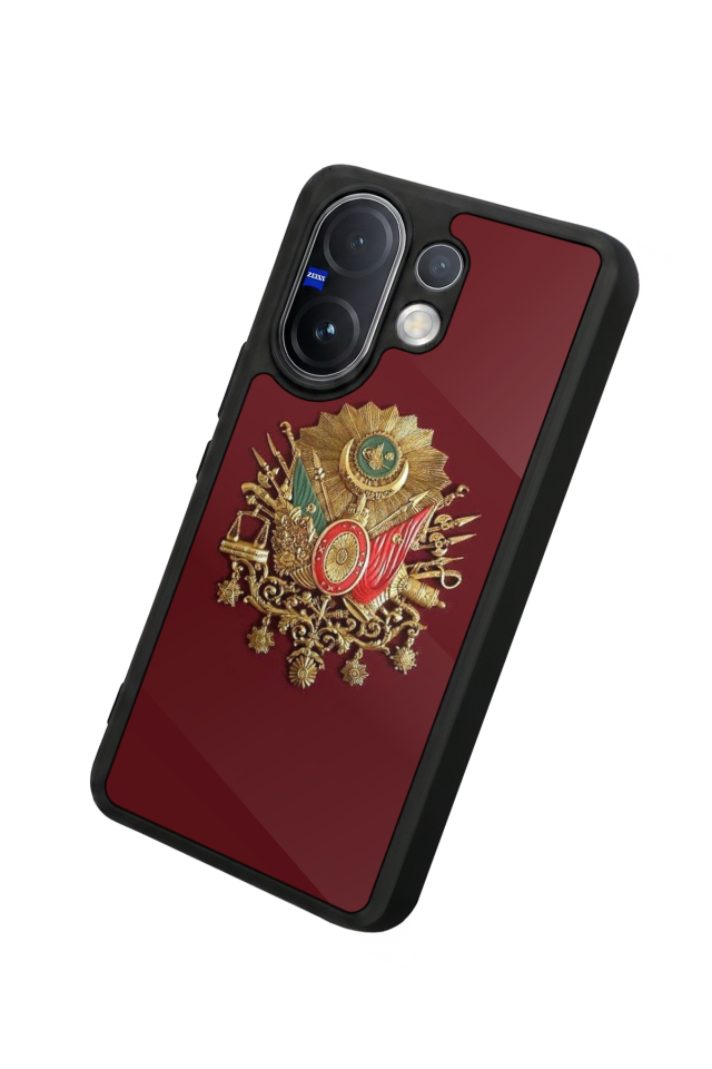 Vivo V60 Uyumlu Osmanli Tugrasi Tasarımlı Glossy Premium Kılıf