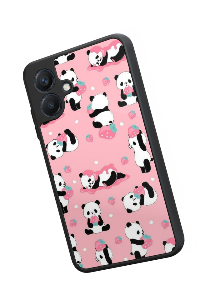 Samsung Galaxy A07 Uyumlu Panda Tasarımlı Glossy Premium Kılıf