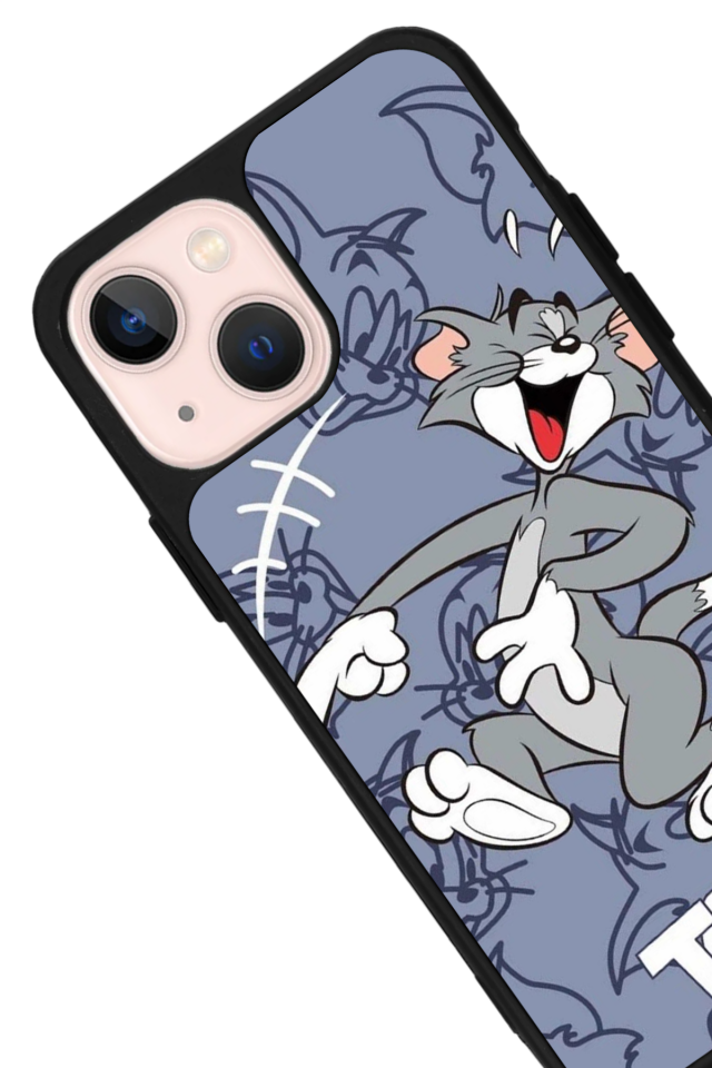 iPhone 15 Plus Uyumlu Tom And Jerry Tasarımlı Glossy Premium Kılıf