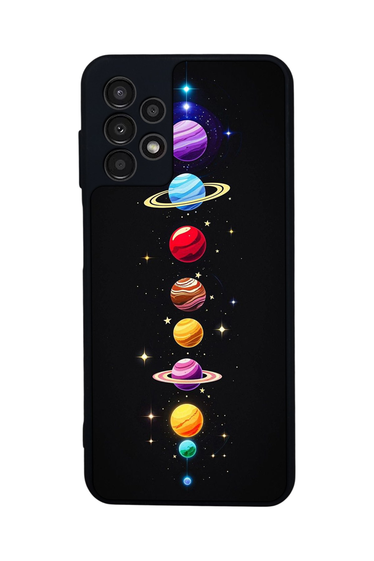 Samsung Galaxy A13 Uyumlu Uzay Tasarımlı Glossy Premium Kılıf
