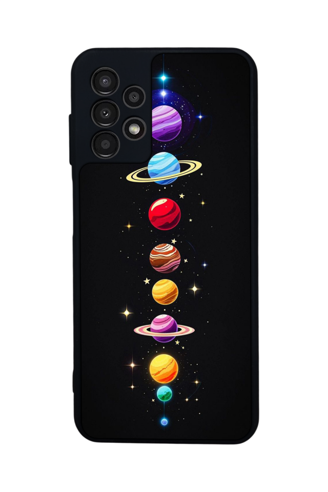 Samsung Galaxy A13 Uyumlu Uzay Tasarımlı Glossy Premium Kılıf