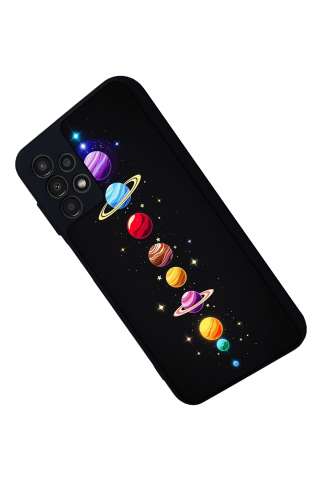 Samsung Galaxy A13 Uyumlu Uzay Tasarımlı Glossy Premium Kılıf