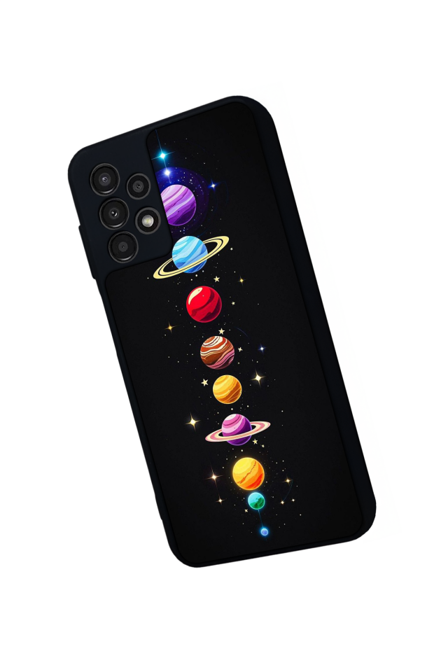 Samsung Galaxy A13 Uyumlu Uzay Tasarımlı Glossy Premium Kılıf