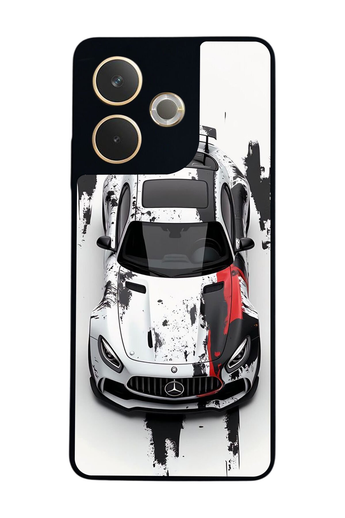 Oppo A5 Pro Uyumlu Mercedes Tasarımlı Glossy Premium Kılıf