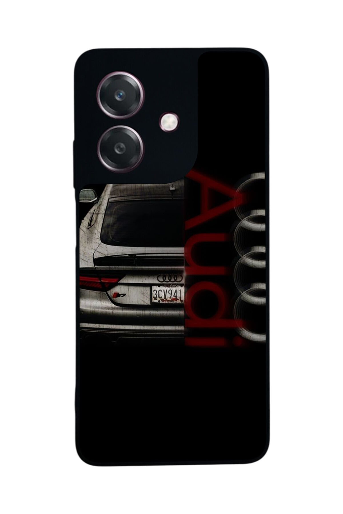 Oppo A3 5G Uyumlu Audi Tasarımlı Glossy Premium Kılıf