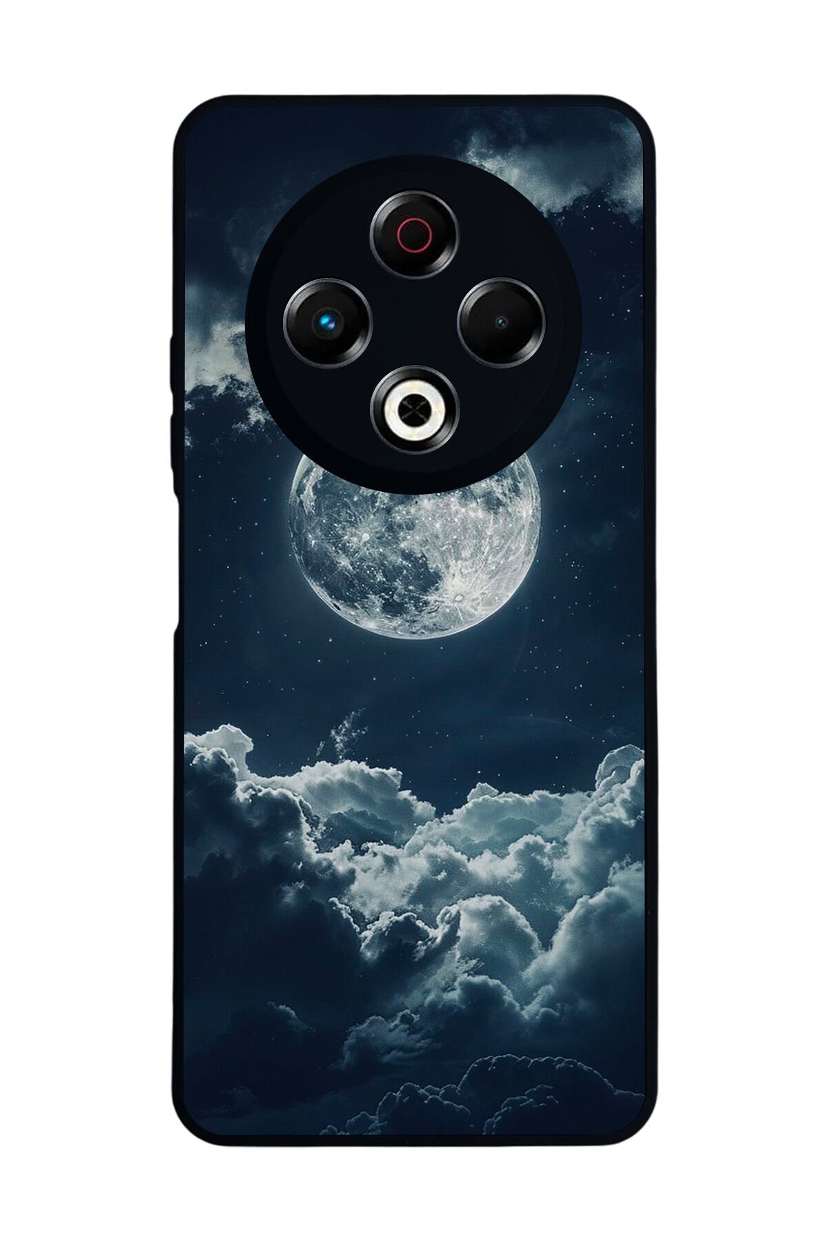 Tecno Spark 30 Uyumlu Ay Tasarımlı Glossy Premium Kılıf