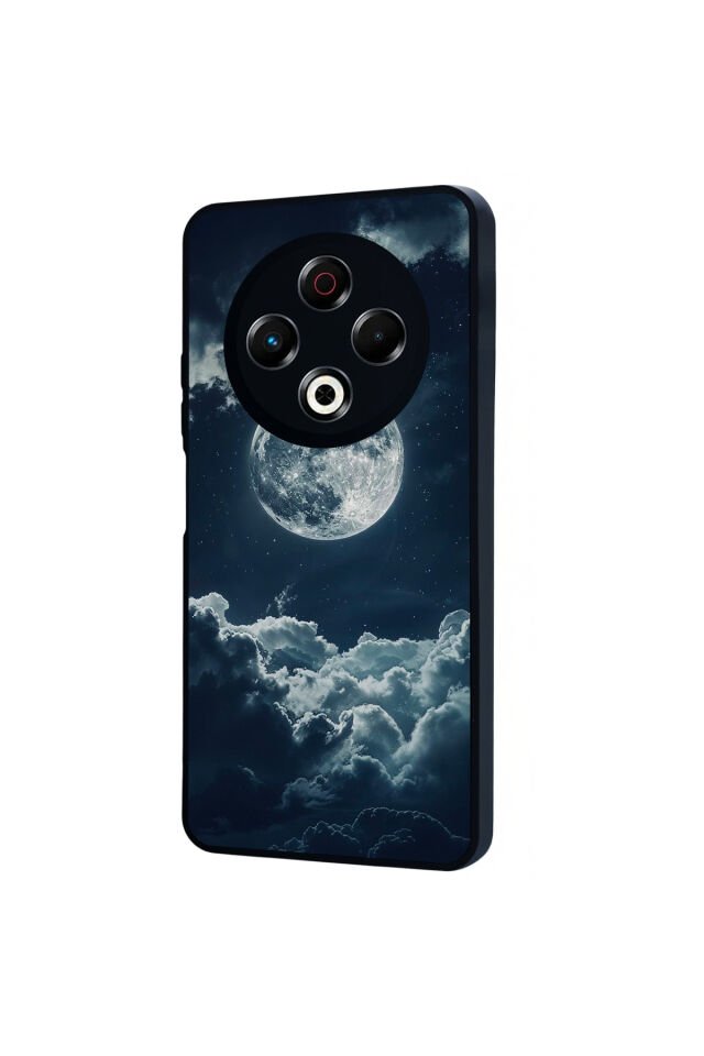 Tecno Spark 30 Uyumlu Ay Tasarımlı Glossy Premium Kılıf