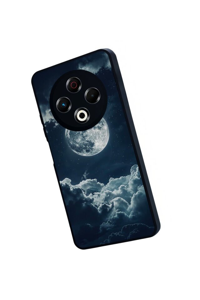 Tecno Spark 30 Uyumlu Ay Tasarımlı Glossy Premium Kılıf