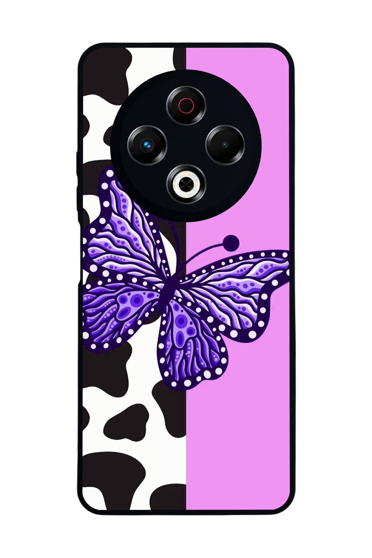 Tecno Spark 30 Uyumlu Kelebek Tasarımlı Glossy Premium Kılıf