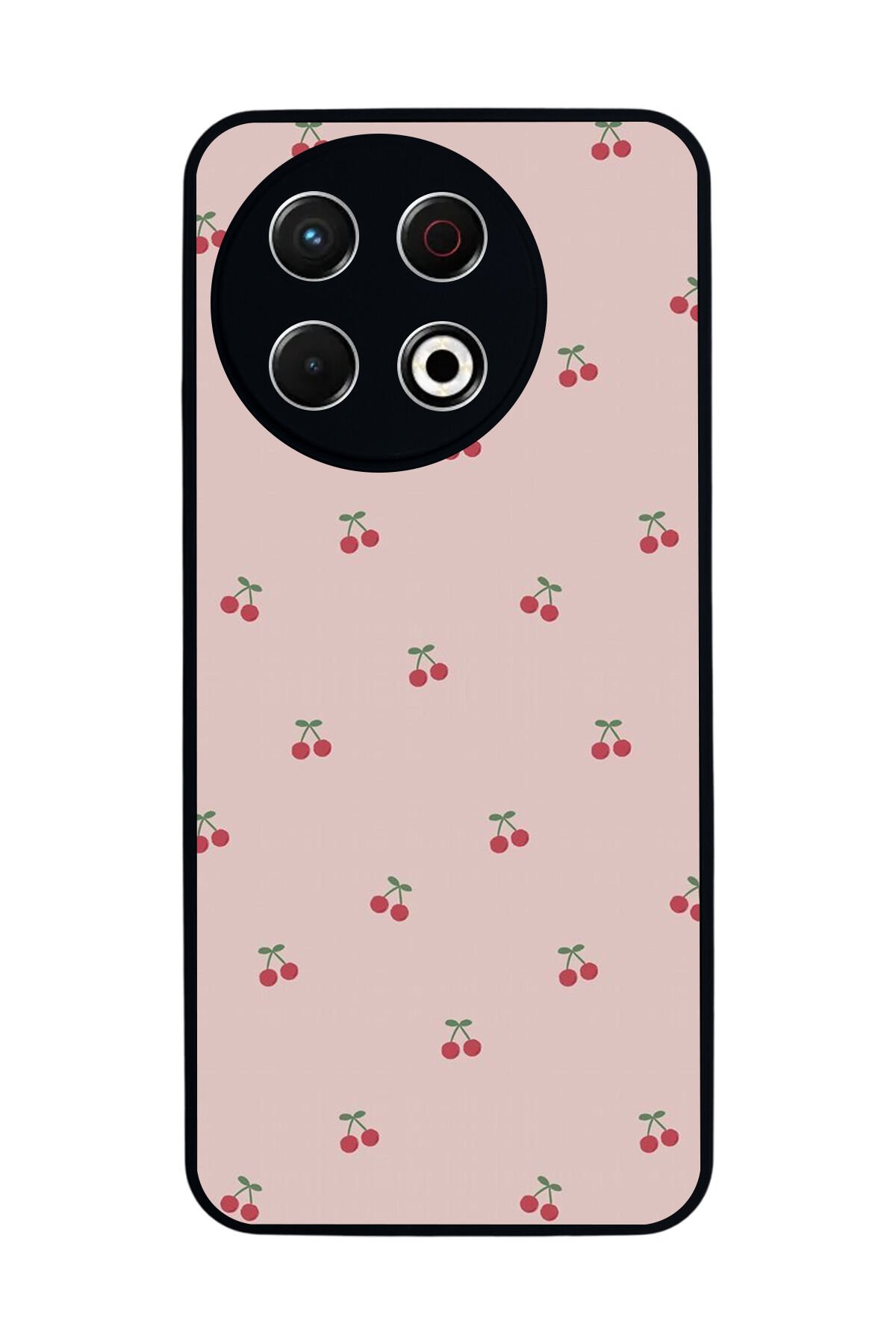Tecno Spark 30 Pro Uyumlu Kiraz Tasarımlı Glossy Premium Kılıf