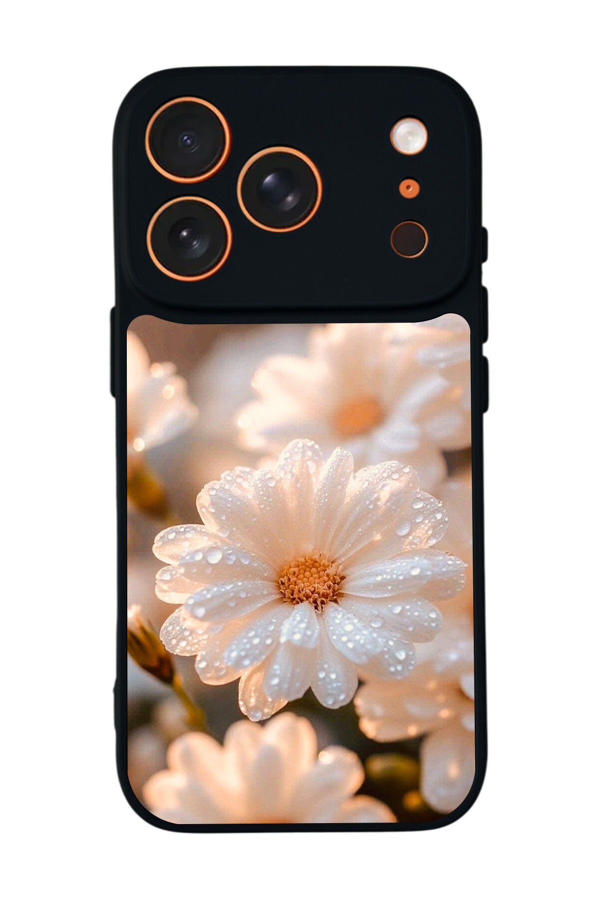 iPhone 17 Pro Uyumlu Cicek Tasarımlı Glossy Premium Kılıf