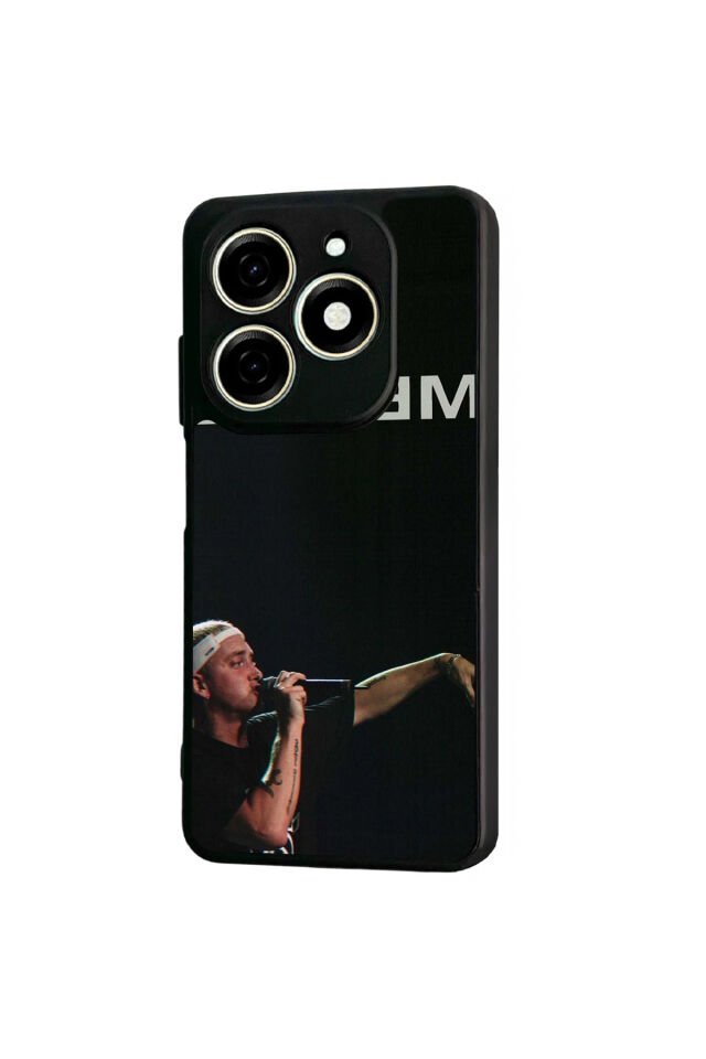 Infınıx Smart 8 Pro Uyumlu Eminem Tasarımlı Glossy Premium Kılıf