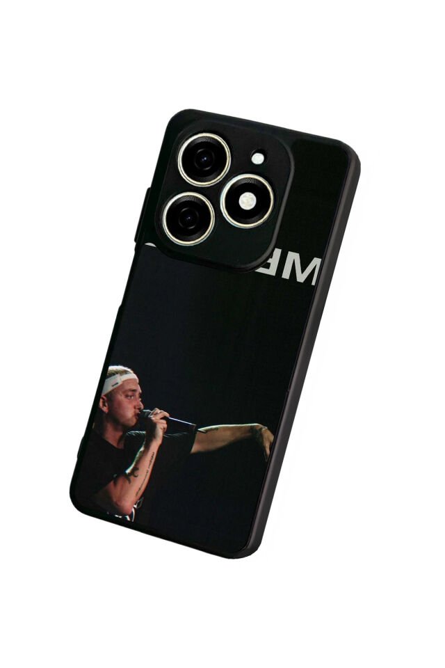 Infınıx Smart 8 Pro Uyumlu Eminem Tasarımlı Glossy Premium Kılıf