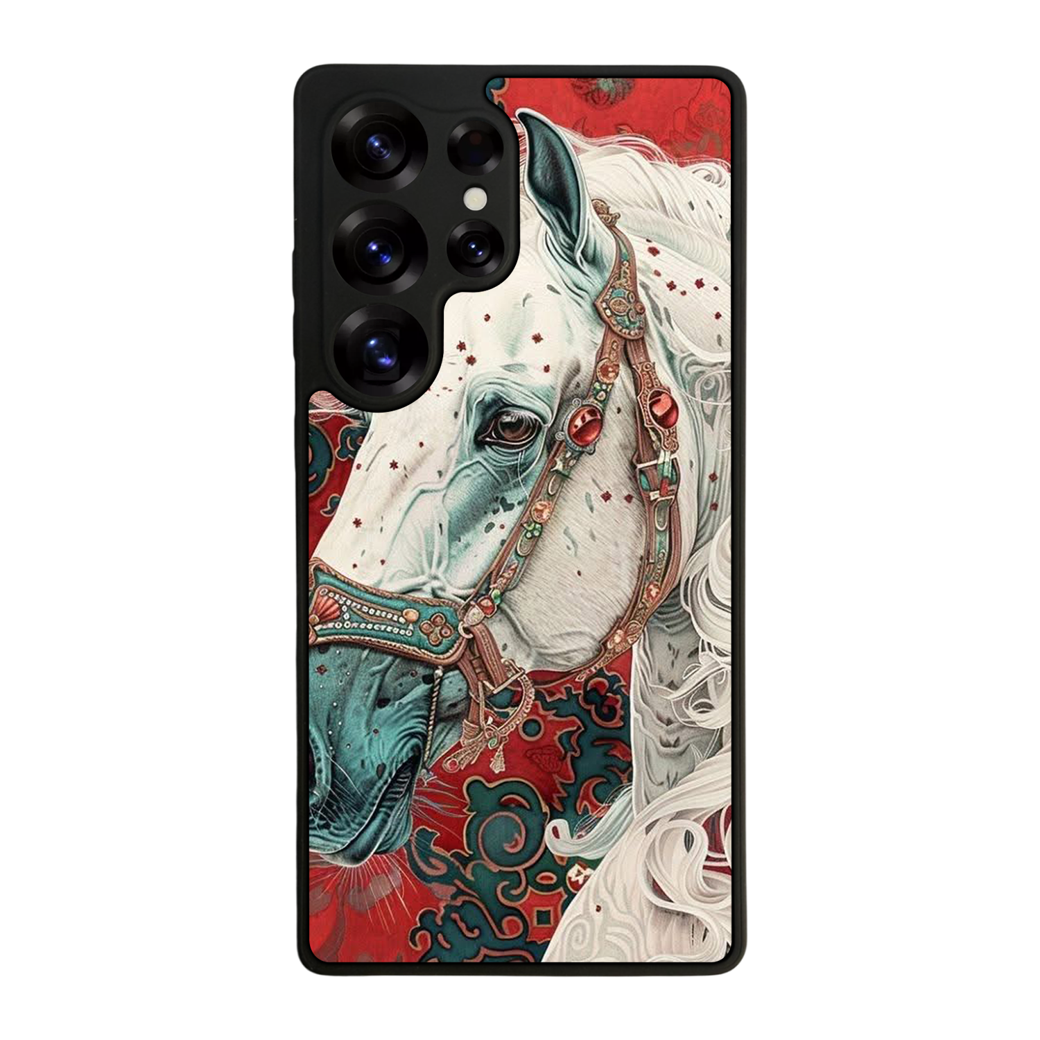 Samsung Galaxy S25 Ultra Uyumlu At Horse Tasarımlı Glossy Premium Kılıf