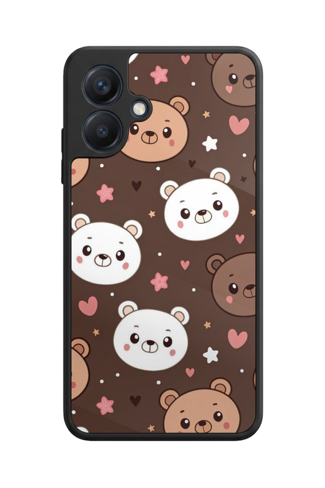 Samsung Galaxy A07 Uyumlu Ayı Tasarımlı Glossy Premium Kılıf