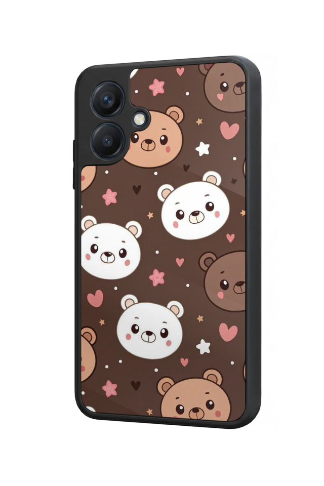 Samsung Galaxy A07 Uyumlu Ayı Tasarımlı Glossy Premium Kılıf