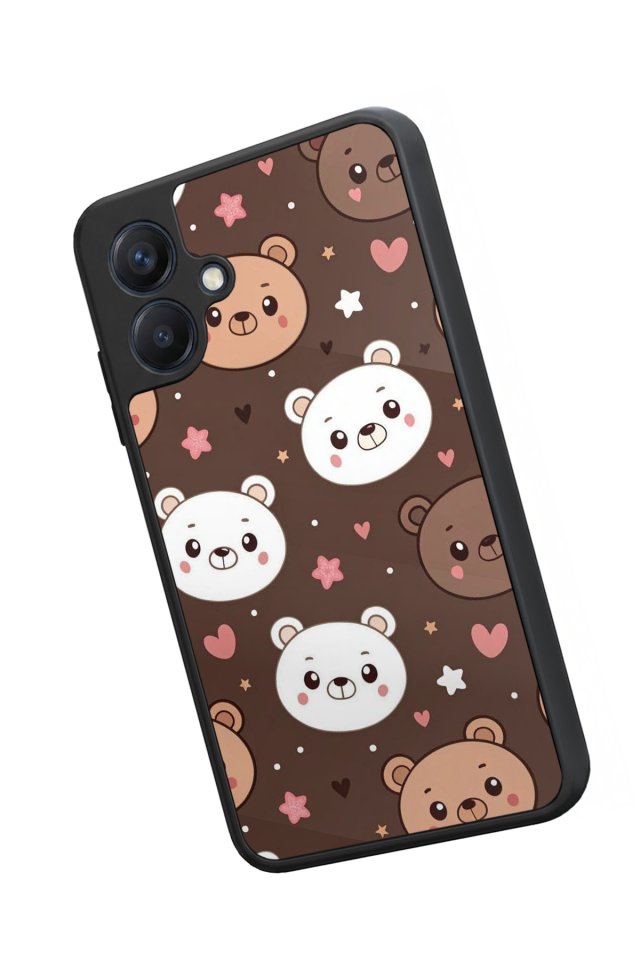 Samsung Galaxy A07 Uyumlu Ayı Tasarımlı Glossy Premium Kılıf