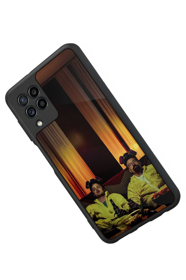 Samsung Galaxy M32 Uyumlu BreakingBad Tasarımlı Glossy Premium Kılıf