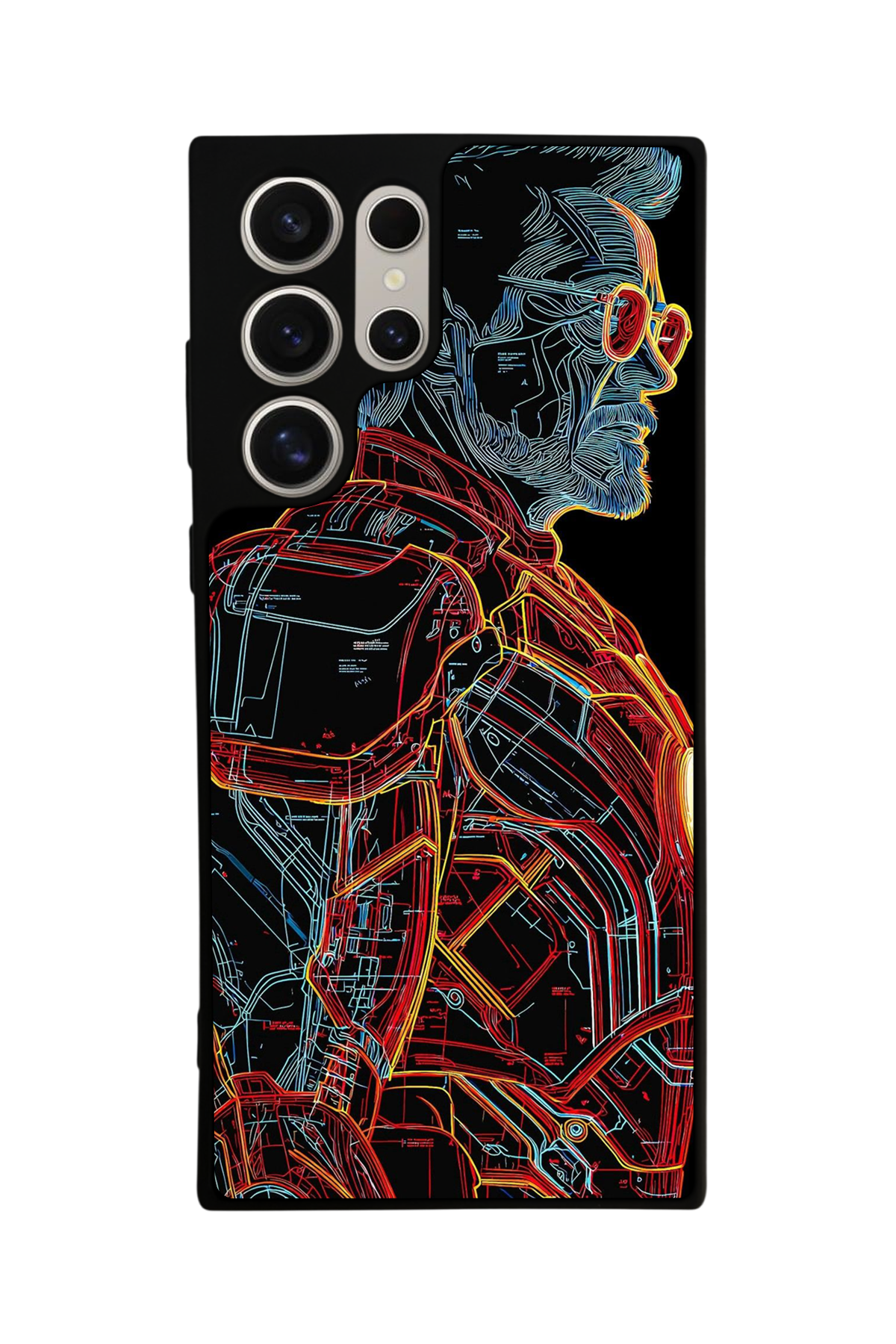 Samsung Galaxy S24 Ultra Uyumlu Iron Man ( Demir Adam ) Tasarımlı Glossy Premium Kılıf