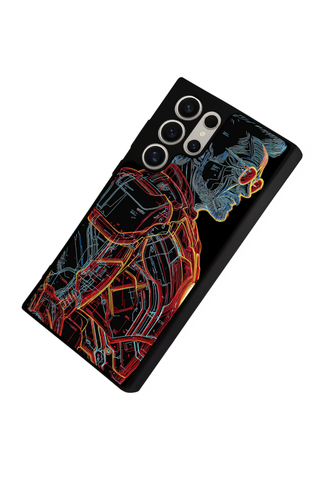 Samsung Galaxy S24 Ultra Uyumlu Iron Man ( Demir Adam ) Tasarımlı Glossy Premium Kılıf